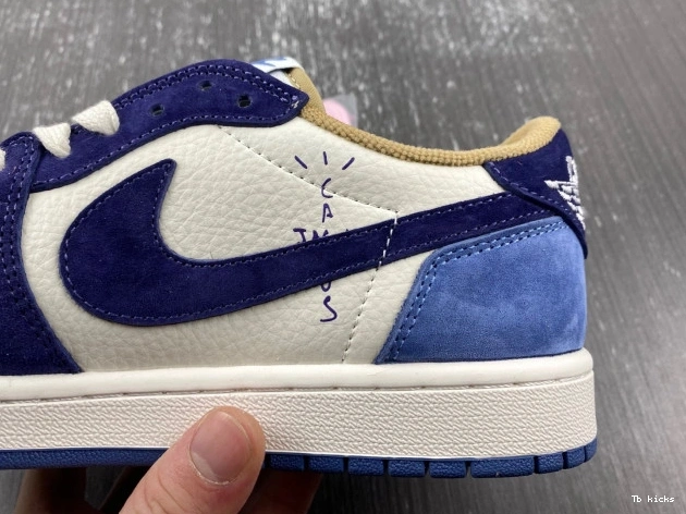 Rep TBK 1 TRAVIS JORDAN AIR DM7866-808 CUSTOM SCOTT X 0803